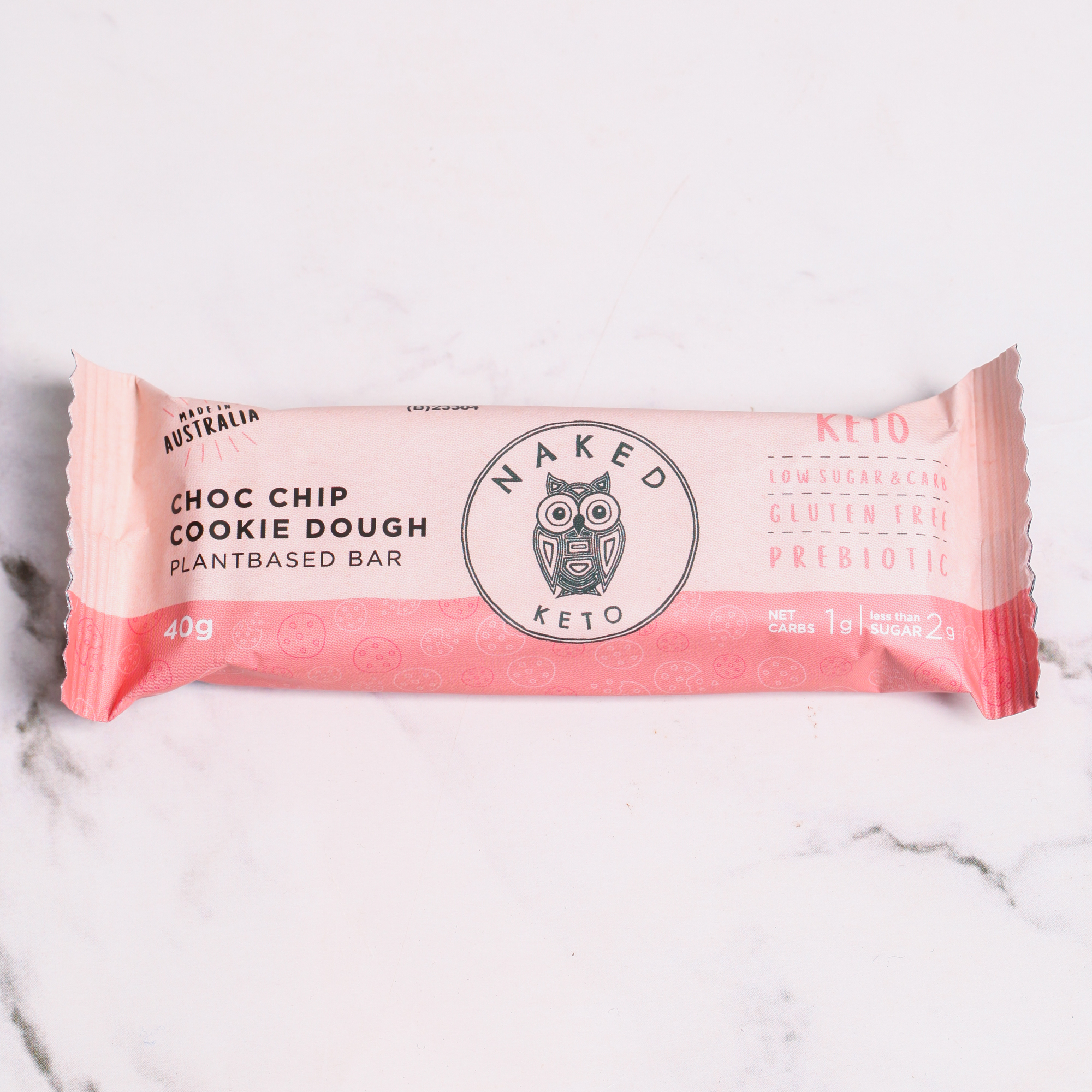 Keto Choc Chip Cookie Dough Bar - Naked Paleo